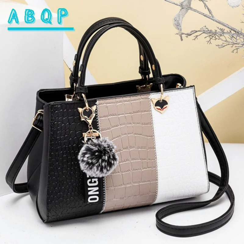 Women's Handbags Luxury Brand Stitching Colorful Women's Shoulder Crossbody Bag PU Large Capacity Fashionable Casual Women's Bag