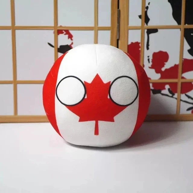 Countryballs llavero de peluche muñeca EE. UU. Canadá América Jamaica Dominica Cuba México bola Polonia bola juguete colgante relleno para regalo