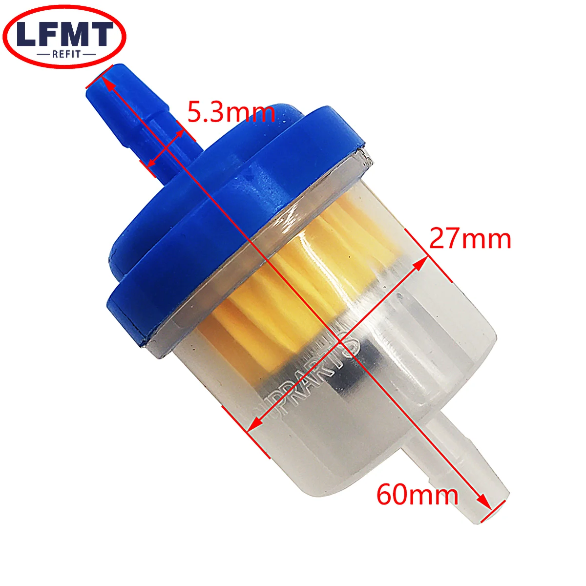 Universal 6mm Magnet Gas Fuel Filter Gasoline Cleaner Petrol Pipe Hose Line for ATV Pit Dirt Bike Quad Scooter 4.8 Universal