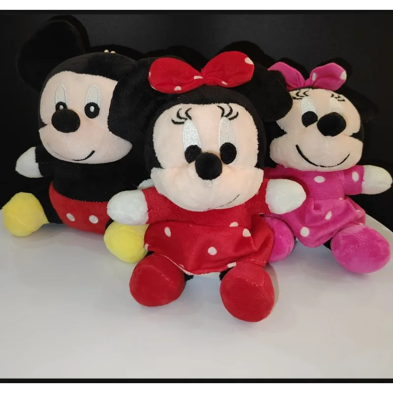 High quality Genuine Disney Mickey Mouse Minnie Daisy Plush Toy Doll 18cm Children toy Birthday Christmas Gift 2024 New