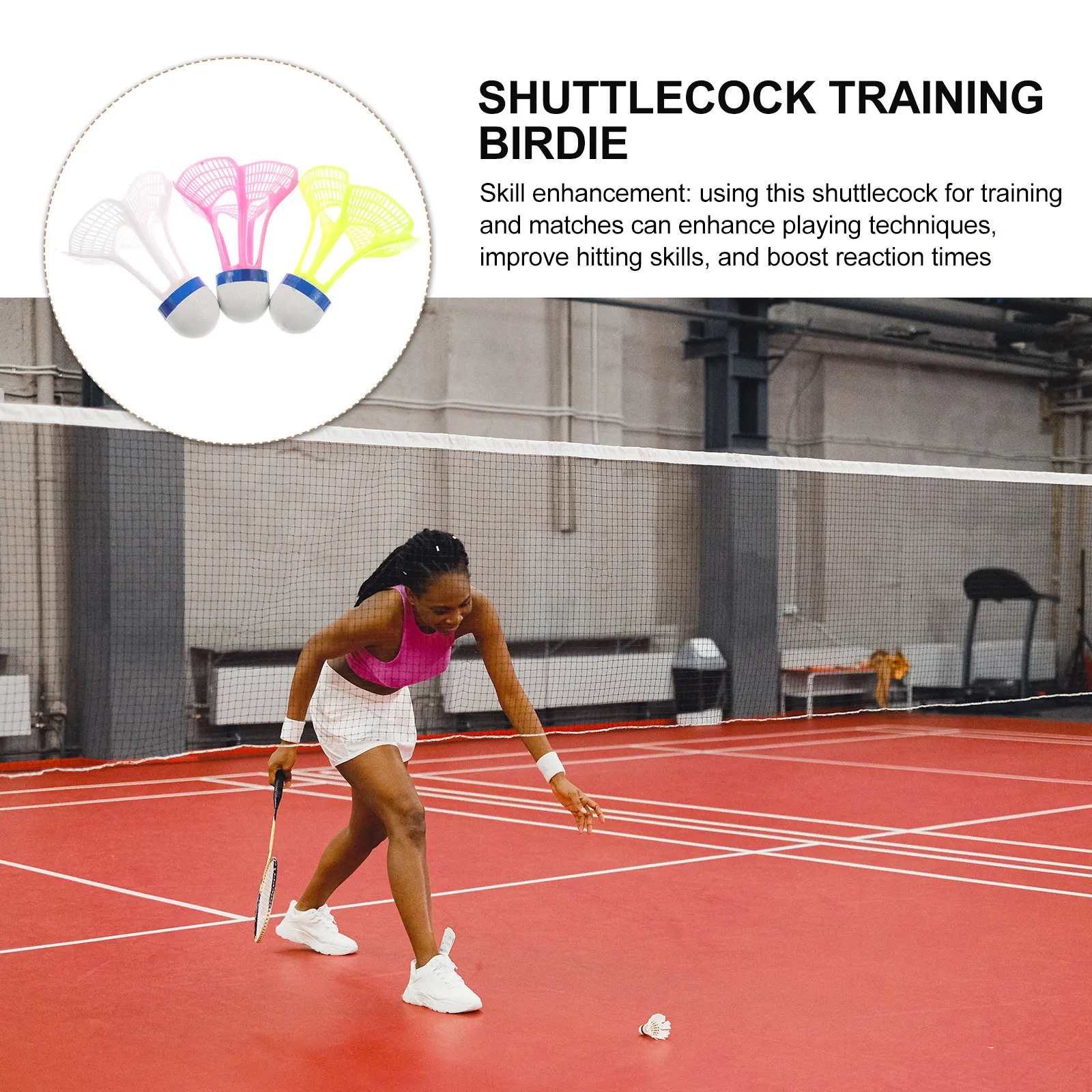 

3pcs Windproof Badminton Nylon Shuttlecock Training Balls Indoor Outdoor Practice Durable Versatile Sports Equipment