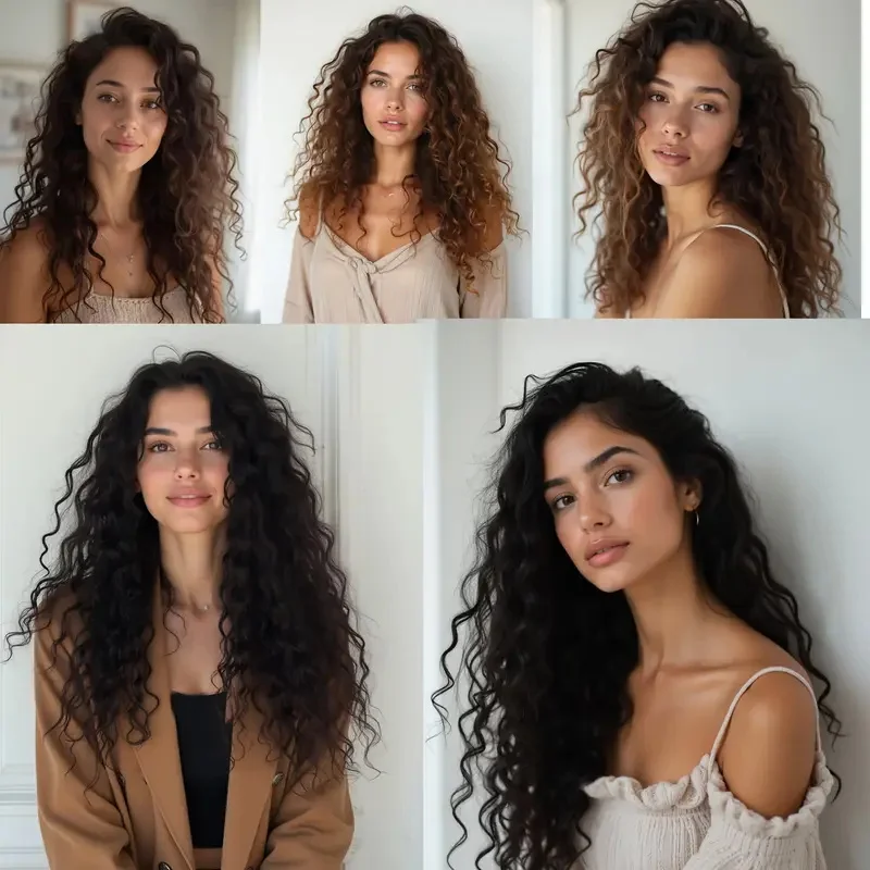 18 بوصة الاصطناعية قطعة واحدة 6 مقاطع قصيرة متموجة مجعد كليب في الشعر التمديد غير مرئية رقيق أسود براون هيربيسي للنساء