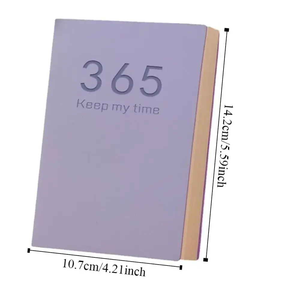 Mini 365 Days Agenda Book Efficient Versatile Notebook Calendar Convenient Durable Weekly Planner Notebook Office
