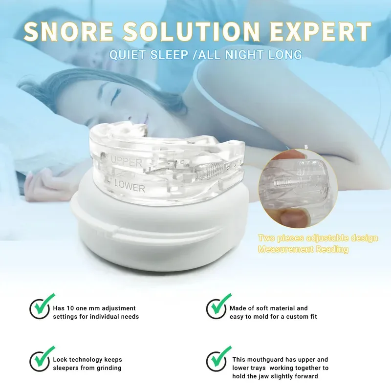 Silicone Anti-Snore Mouthpiece Bruxism Mouth Guard Improve Sleeping Aid Braces Teeth Orthodontic Snoring Night Device Stop Snore