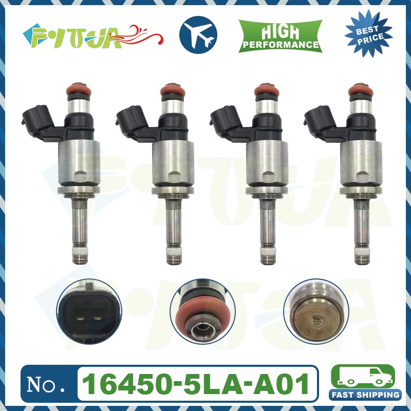 

4 шт. топливный инжектор 164505LAA01 16450-5LA-A01, высокое качество для Honda- Accord CR-V Acura TLX ILX 2013-2015, автомобильные аксессуары