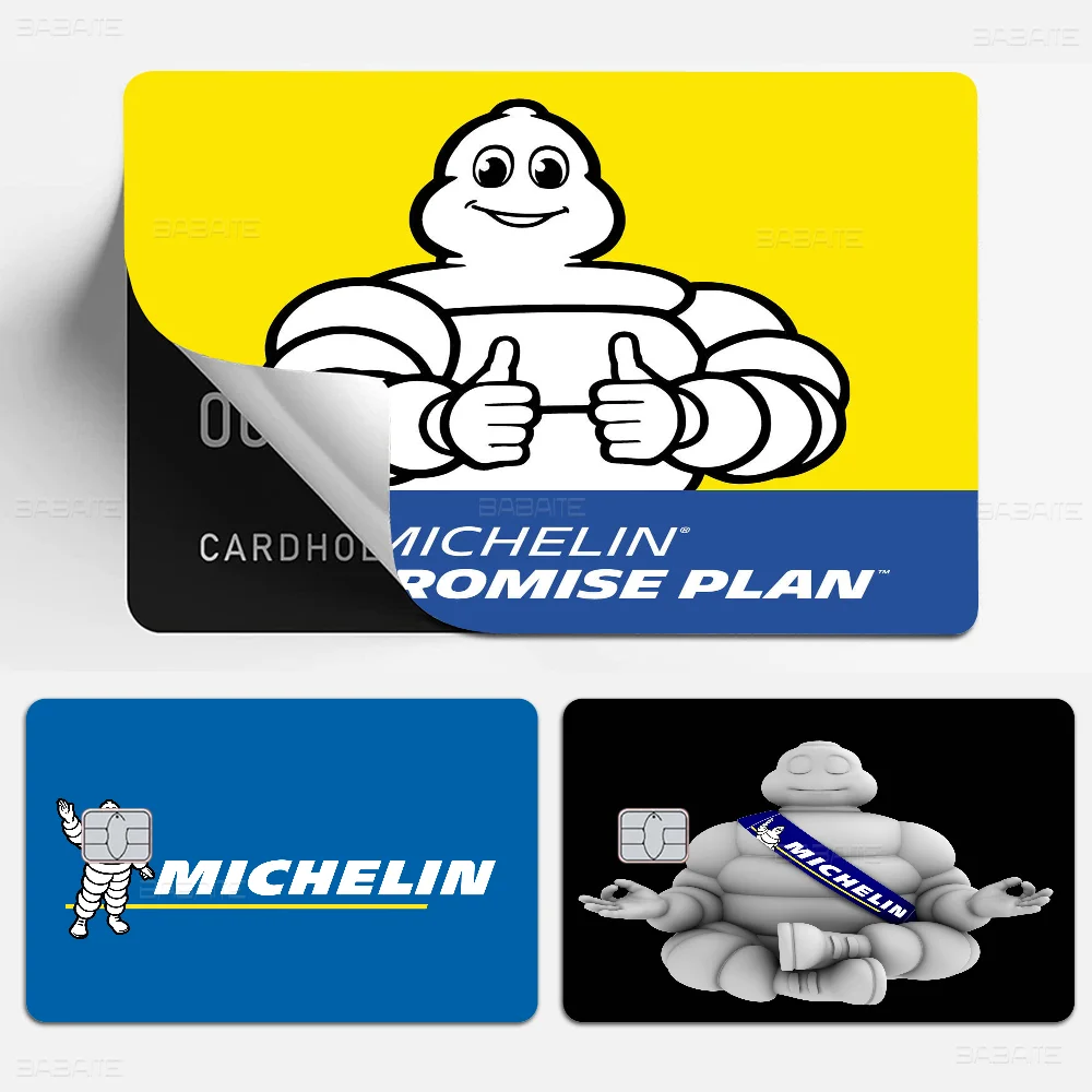 Michelin Anime Cartoon Sticker Film Skin For Credit Card Debit Bank Bus Card