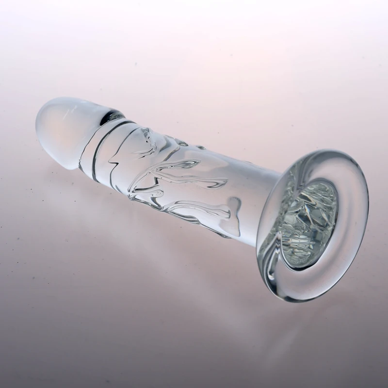 Retail High Quality Top 1 Vivid Transparent Clear Glass Dildo Sex Toy/Glass Penis Sex Toy/Sex Toy Supplier in China