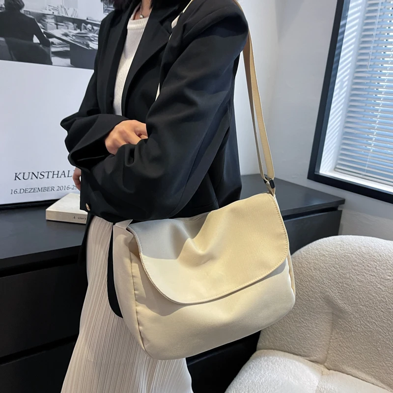 

Casual 2022 Women Shopper Tote Bag Female Solid Simple Large Capacity Shoulder Bag Women Designer Crossbody Bags