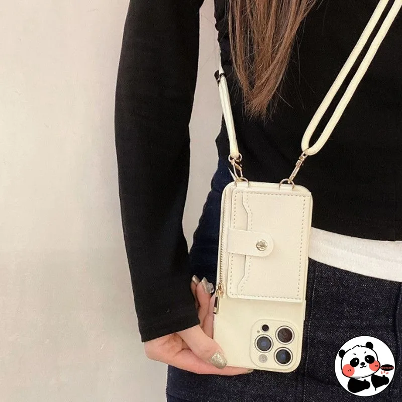 

Crossbody Lanyard Card Holder Case For OnePlus 15T 15R 13R 13S Turbo 6 6V Ace Ultra 6T Nord 6 5 CE5 Wallet Business Soft Casing
