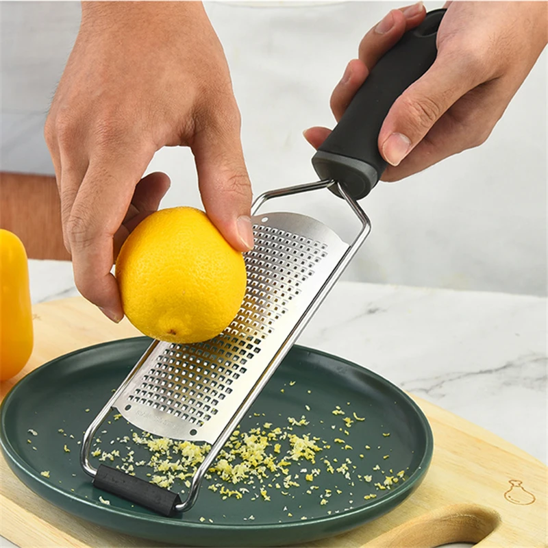 

304 Stainless Steel Citrus Cheese Grater Handheld Lemon Zester Chocolate Butter Grinder Garlic Food Crusher Kitchen Accessories