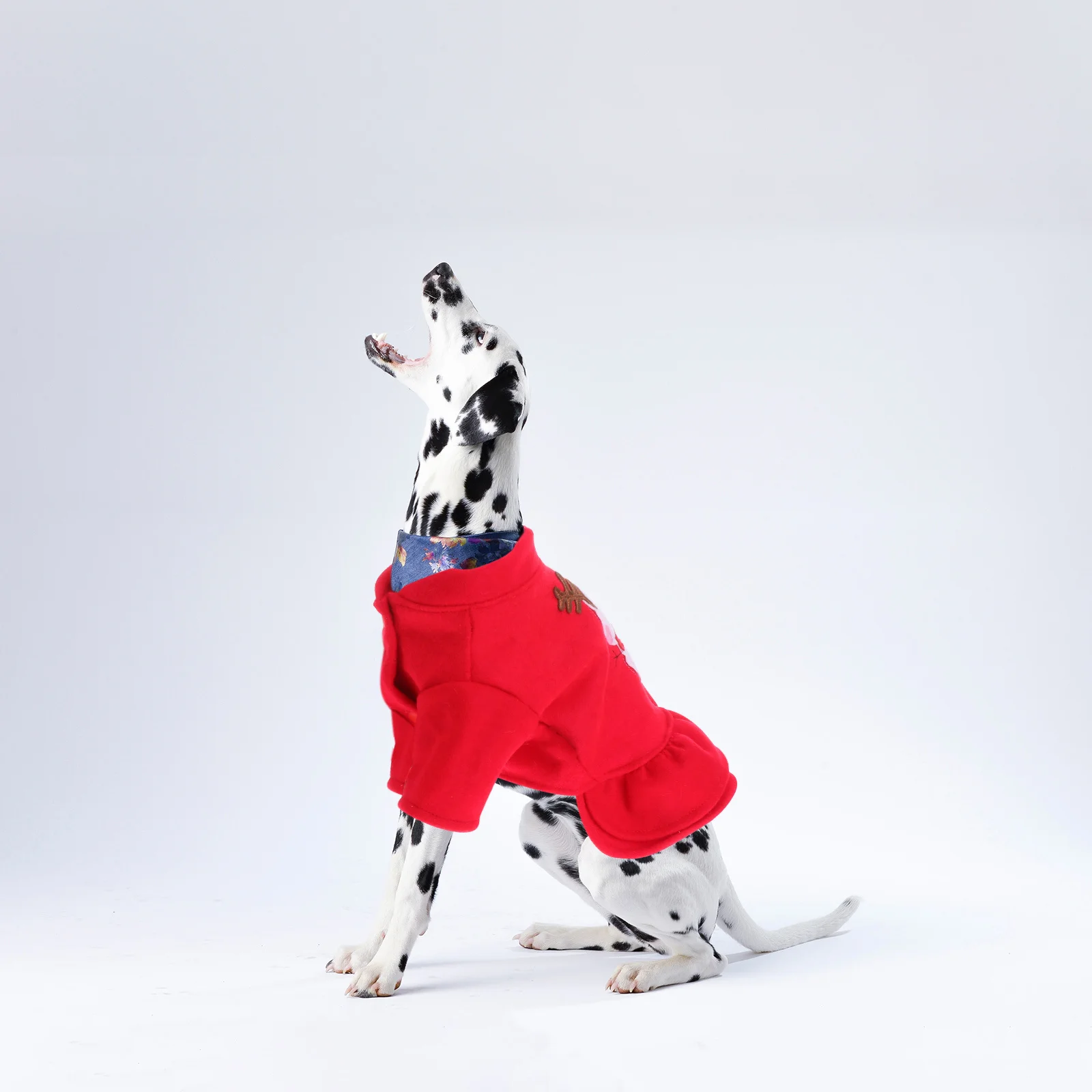 

Adorable Dog Skirt Christmas Snowman Pattern Soft Cotton Pet Clothes Easy Wear for Small Dogs Holiday Outing Photo Taking Dog