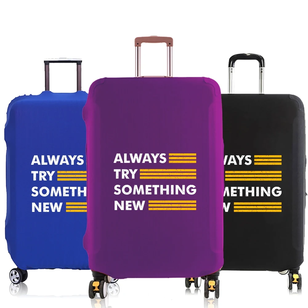 

Luggage Cover Suitcase Protector Thicker Elastic Dust Covered 18-28 Inch Trolley Case Travel Accessories Always Something Letter