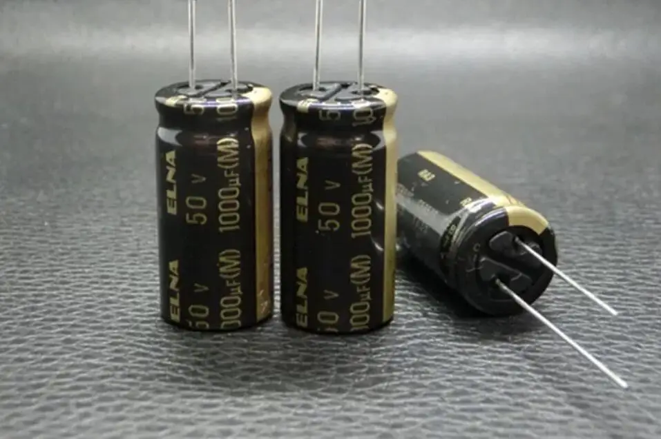 2PCS Japan ELNA SILMIC  50V 1000uF Gold Scrub Audio Electrolytic Capacitor