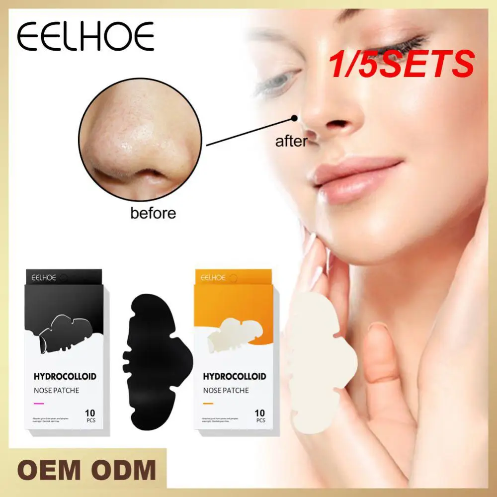 1/5SETS Pores Cleansing Pores Nose Strips Anti-acne Fading Pimples Oil Control Removing Blackheads Hydrocolloid Nose Patches