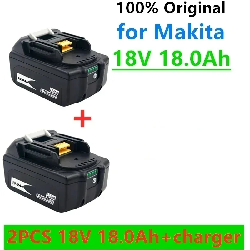 Makita 18V1860 rechargeable battery 18V 18000mAh lithium-ion Makita 18V battery BL1840 BL1850 BL1830 BL1860B LXT+2A charger