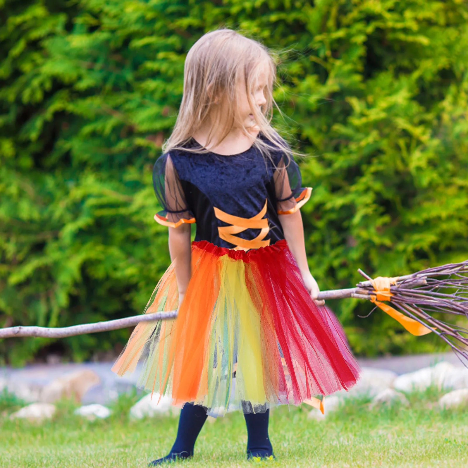 

Rainbow Stockings Tutu Skirt Pride Costume Costume Set Halloween Party Pride Accessories Women Tulle Skirt Headb Hair