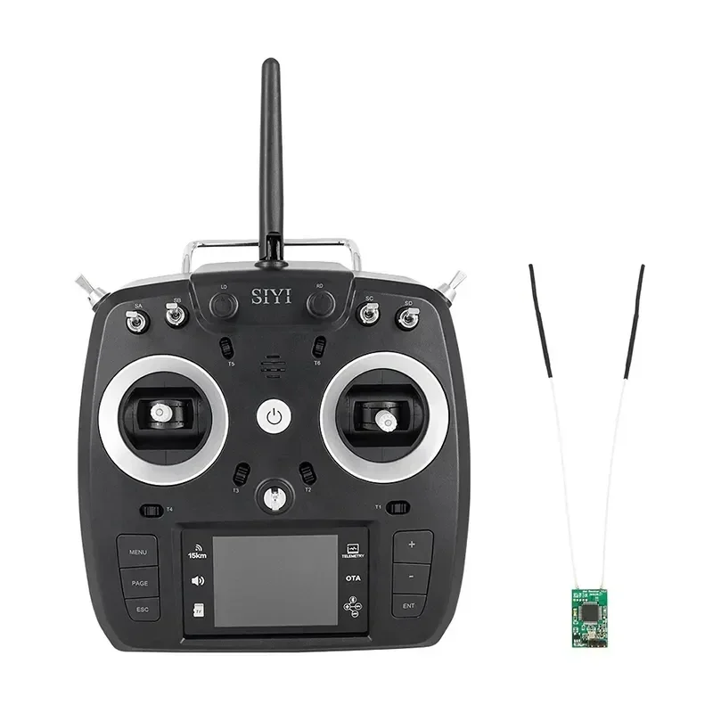 SIYI New FT24 2.4GHz 12CH 15KM Long Range Transmitter with FR/FR Mini OTA Receiver for External R9M/TBS Multi-protocol RF System