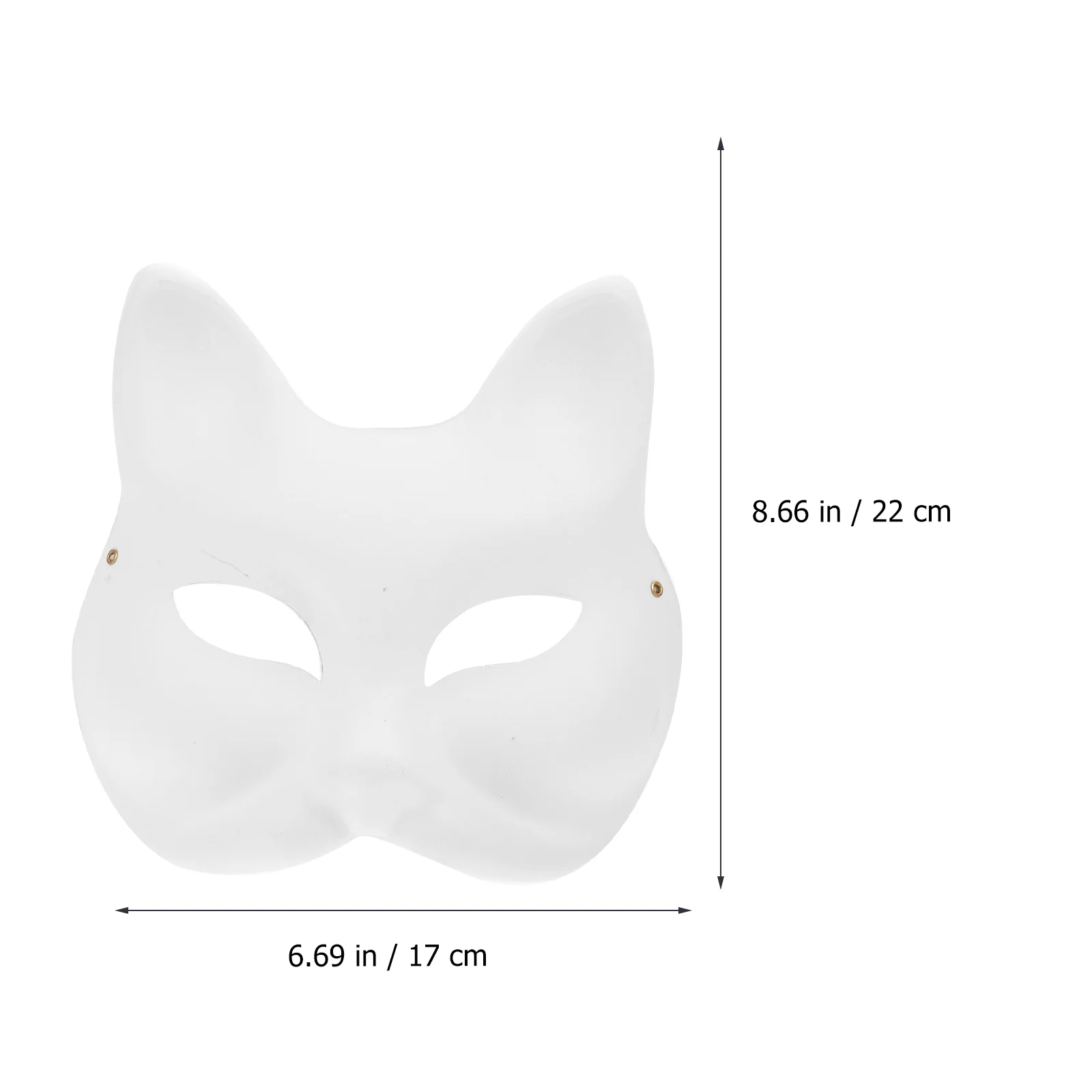 Blank Diy Party Durable Halloween Cosplay Accessories Hand Painted Face Mask Paper Face Mask DIY Paper Mask