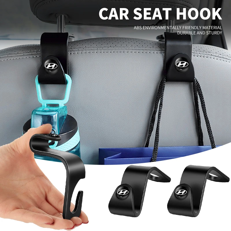 1/2 قطعة خطاف مقعد السيارة المحمول متعدد الوظائف لشركة هيونداي جينيسيس N-LINE I10 I20 I30 I40 IX20 IX35 كونا جيتز فيلوستر توكسون #1