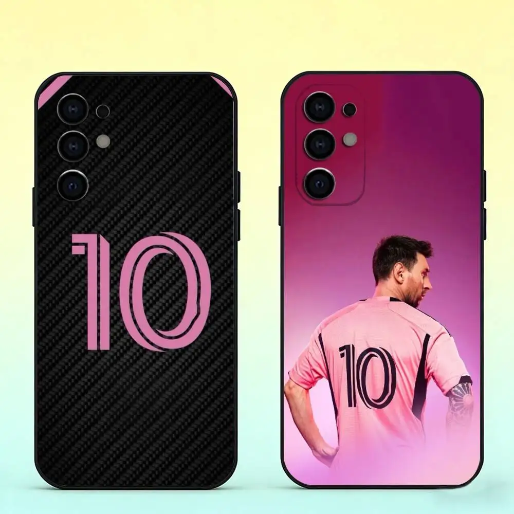 Leo Messi Phone Case Black Silicone Soft For Samsung S25,S24,S21,S22,S23,S30,Ultra,S20,Plus,Fe,Lite