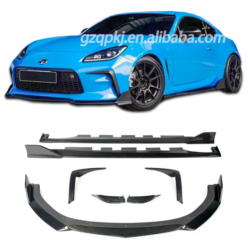 Suitable for Toyota GR86 BRZ upgrade Toms carbon fiber body kit front lip side skirt rear diffuser GR86 body kit in 2022