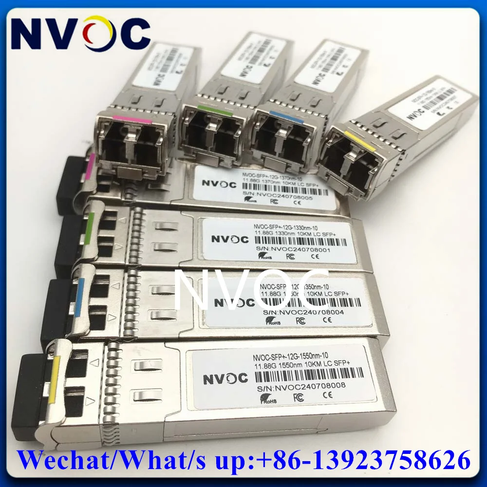 Imagem -06 - Transceptor Duplo da Fibra Ótica para o Sistema de Cwdm 12g Vídeo 4k Sfp Mais 1470 1490 1510 1530 1550 1570 1590 1610nm Cwdm 10km Dulex Lcupc