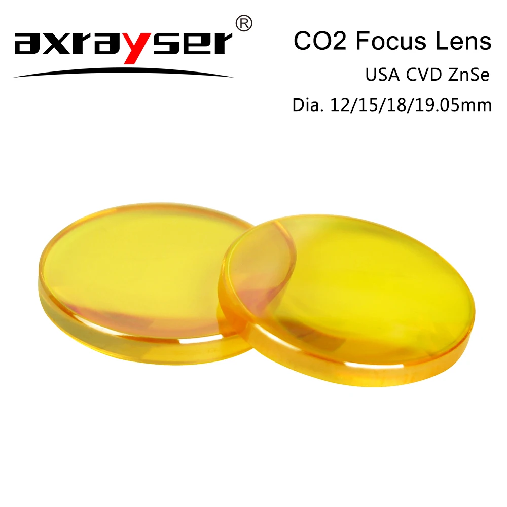 CVD/PVD/Pro CO2 Laser Focusing Lens Diameter 18 19.05 20mm Focal Length 38.1 50.8 63.5mm for CO2 Laser Engraving Cutting Machine