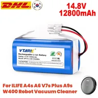 14.8V Battery For ILIFE A4s/A7/V7s Plus/V55 Pro/W400/A9s PX-B020 Robot Vacuum Cleaner 14.8v 12800mah Batteries CR130 Part