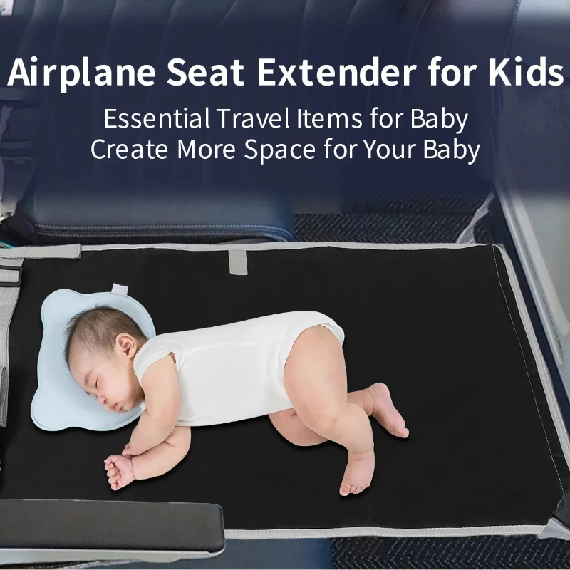 

Baby Plane Bed Extender Waterproof & Portable Toddler Travel Footrest Camping Sleep Mat Airflight Essentials for Infant Comfort