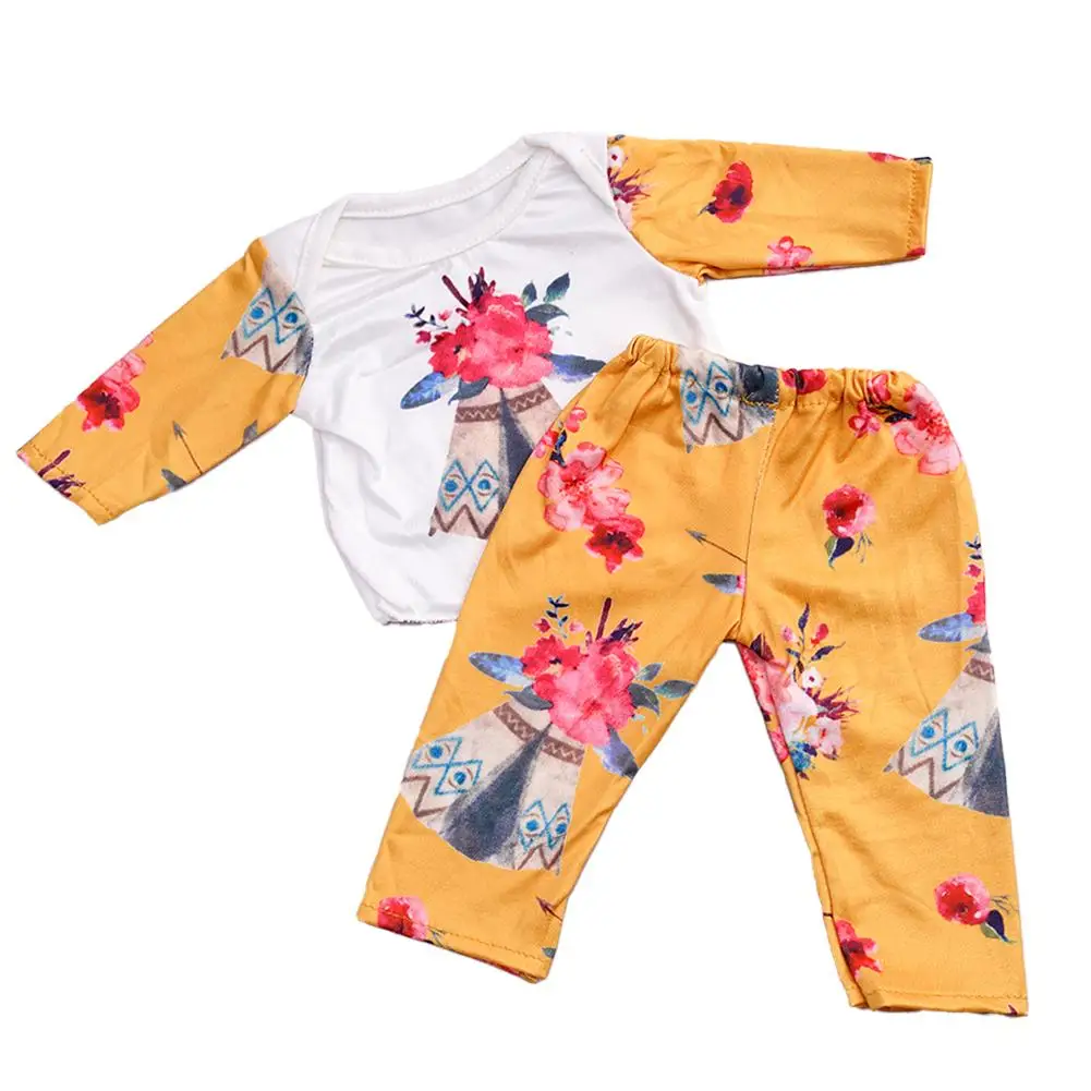 43 سنتيمتر تولد من جديد المولود الجديد فتاة دمية ملابس دمى يونيكورن القرش الكرتون الملابس دعوى الأمريكية 18 بوصة فاني عروسة كارتون Accesso