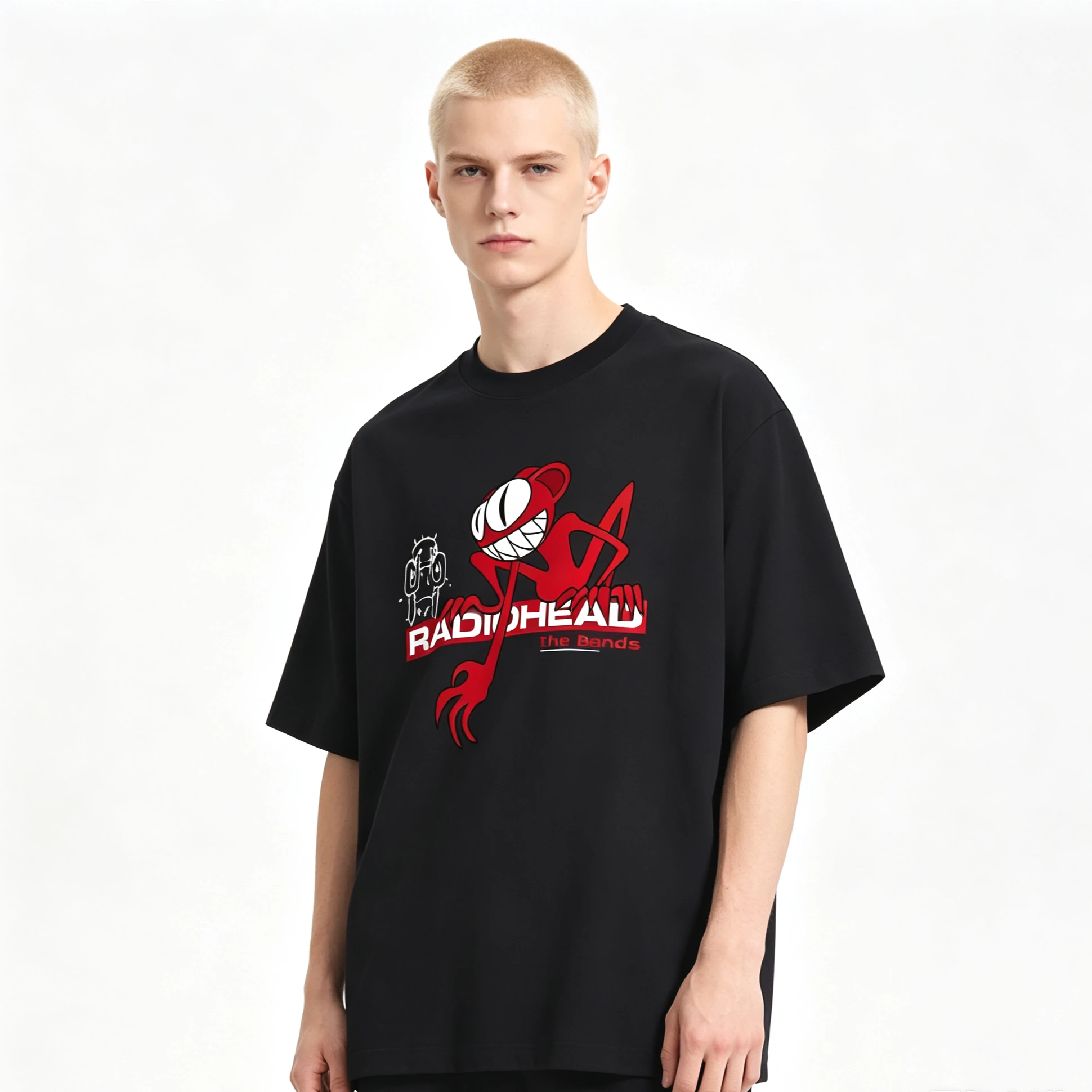 2026 Summer Hot Sale Rock Band Radiohead The Bends Graphic T-shirt Men Women Vintage Top Hip Hop Streetwear Oversized T-shirt