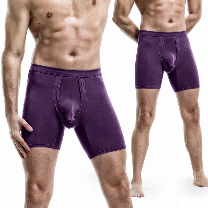 Calzoncillos Bóxer con bolsa 3D para hombre, ropa interior de microfibra, suave, transpirable, varios colores