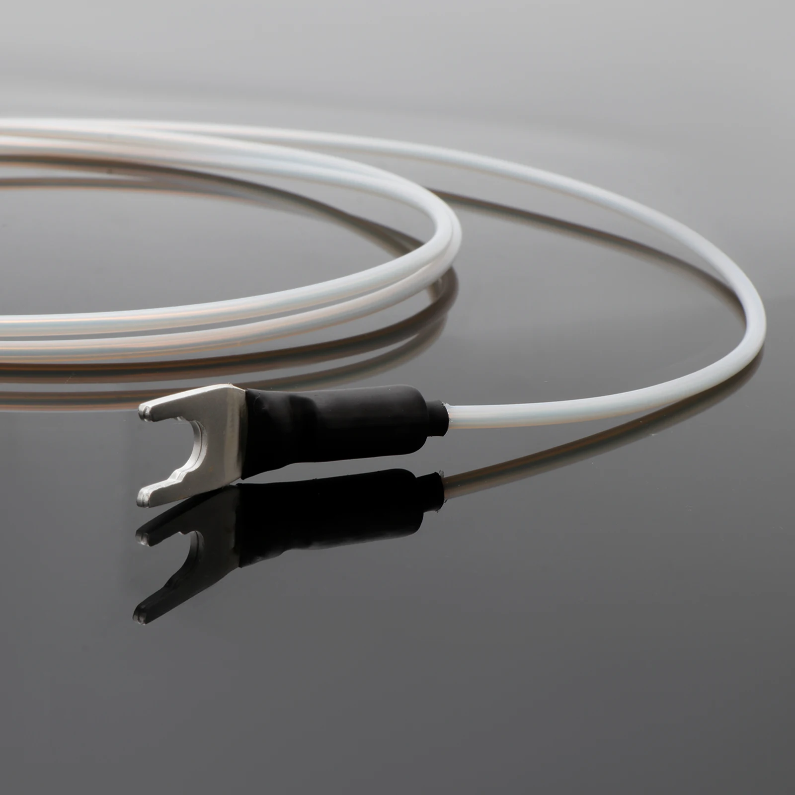 Cable de conexión a tierra de plata pura sólida Hifi, USB a pala Y, Cable de funda de teflón de plata pura para amplificador GND, decodificador, caja de sintonización de altavoz