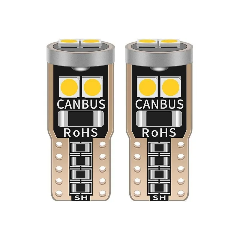 

Car high brightness T10-3030-6SMD width indicator light W5W license plate light reading light infinite door light