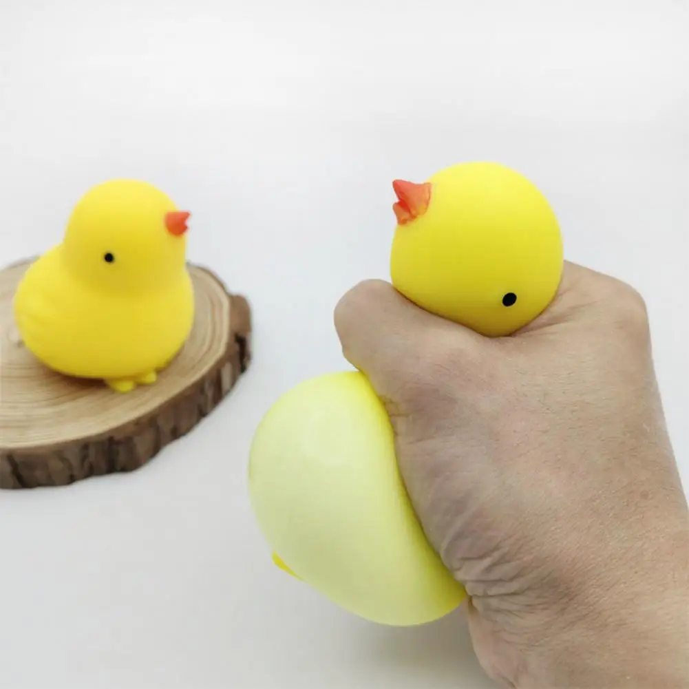 Anti-stress Toy Easter Chicken Duck Squeeze Toys for Kids Adults Soft Tpr Cartoon Squishes Toy Stress Relief Fidget Toys