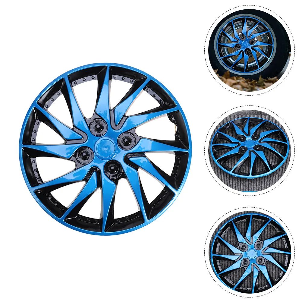 

2Pcs Car Hub Caps 14 Inch PP Wheel Hub Cover Easy Clean Automotive Soap Compatible Rim Styling Accessories Visual Upgrade Kit