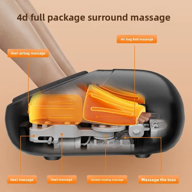 Automatic Foot Massager with Infrared Physiotherapy Heat Therapy Electric Kneading Spa Machine for Feet & Legs Digital Controls