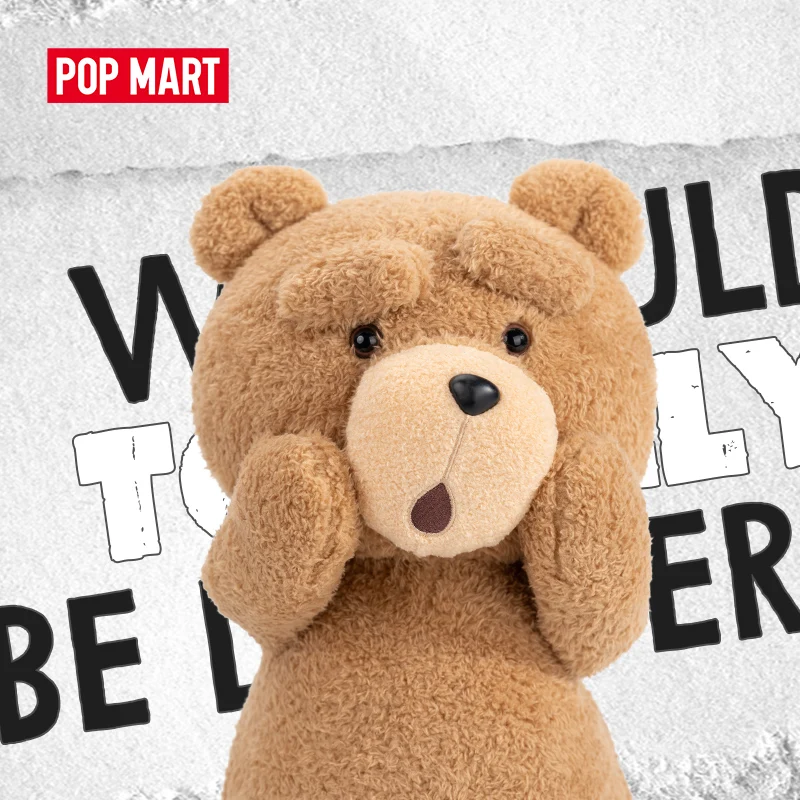 POP MART ted 2 액션 봉제 인형, 귀여운 봉제 장난감, 30 cm