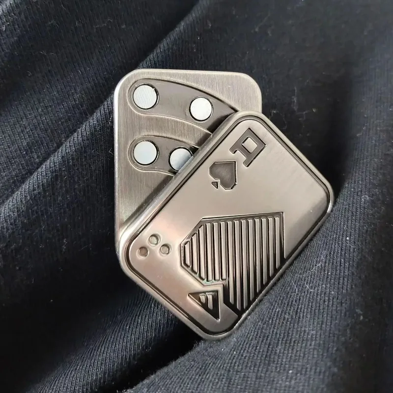 قطعة واحدة من سبينر فيدجيت المعدني، دوار يدوي من الفولاذ المقاوم للصدأ، لعبة تركيز لتخفيف التوتر للبالغين، هدية لعبة الجيب