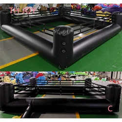 fast air shipping to door, 4x4m 13x13ft customized Interactive Inflatable Wrestling Boxing Ring Game joust games field