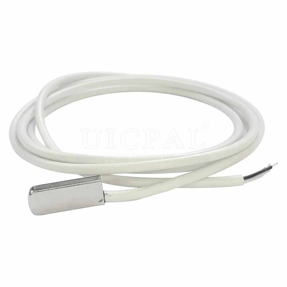 DS18B20 Temperature Sensor Module Probe 304 Stainless Steel OD 3.0MM Waterproof Dustproof Sensors Cable White 100CM Length