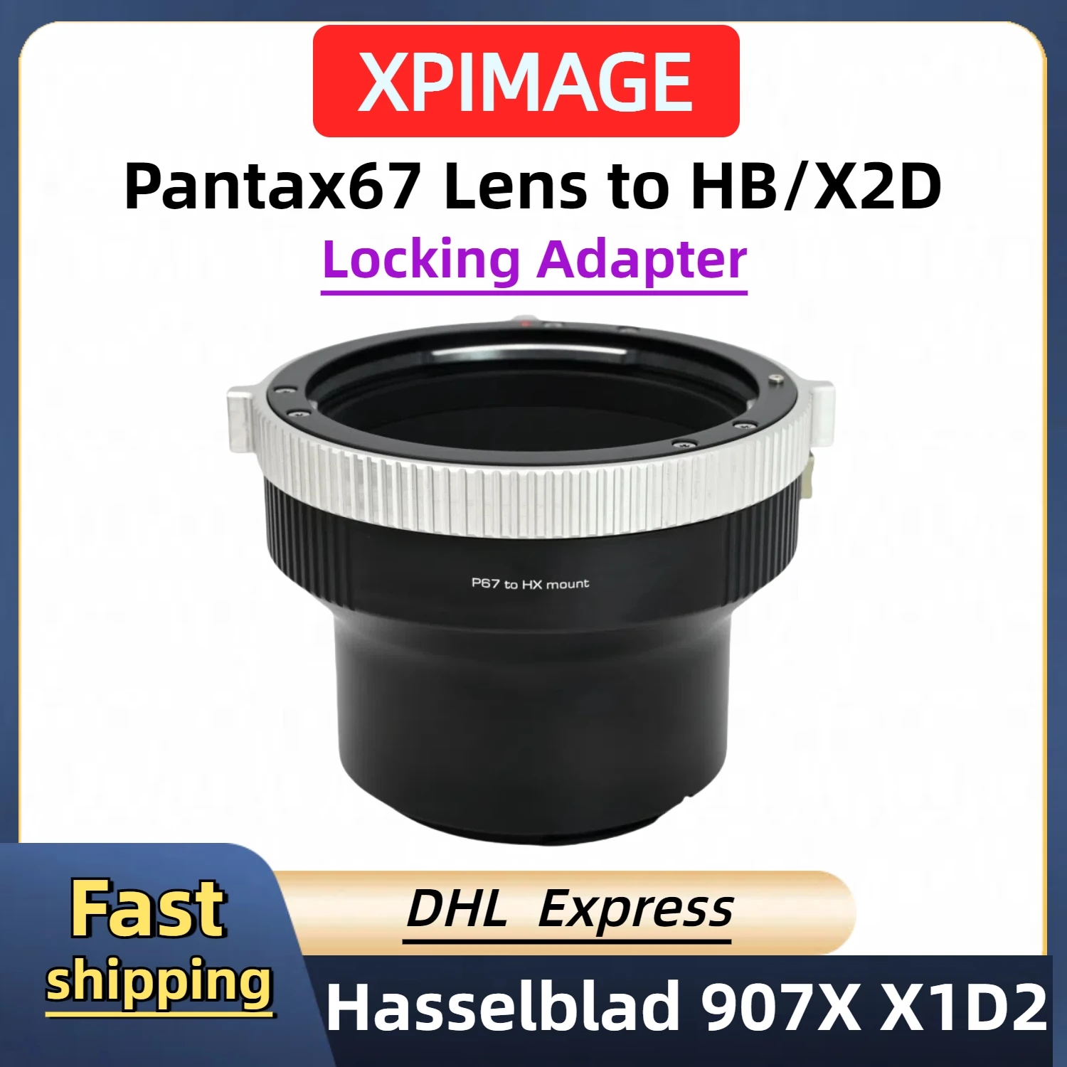 

Pantax67 lens to Hasselblad XCD Camera adapter ring is applicable to Pantax67 lens to X1D2 X2D 907X Camera For XPimage adapter