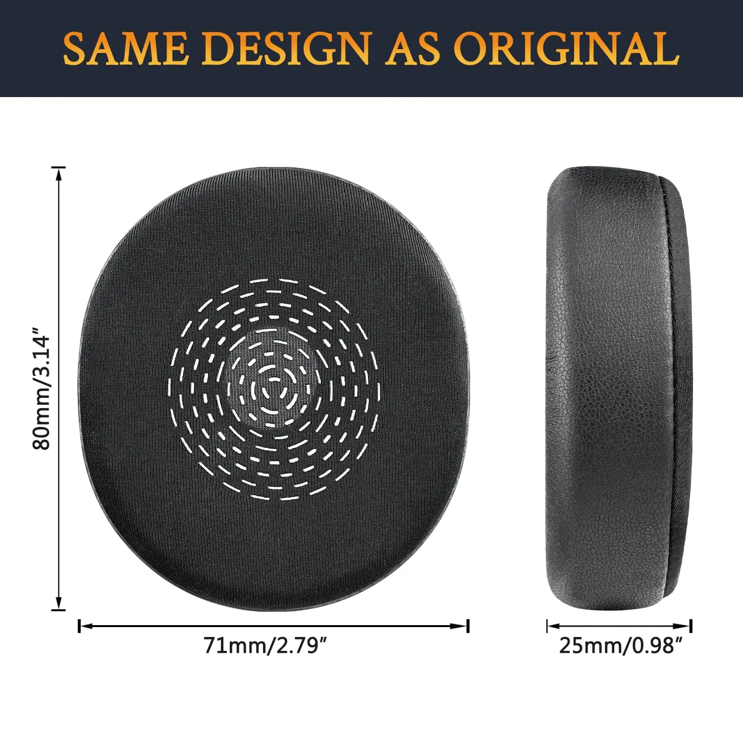Gel Replacement Ear Pads for Jabra Evolve2 75 Wireless Headphons, Cooling Ear Cushions Cover (Not Fit Evolve 75)