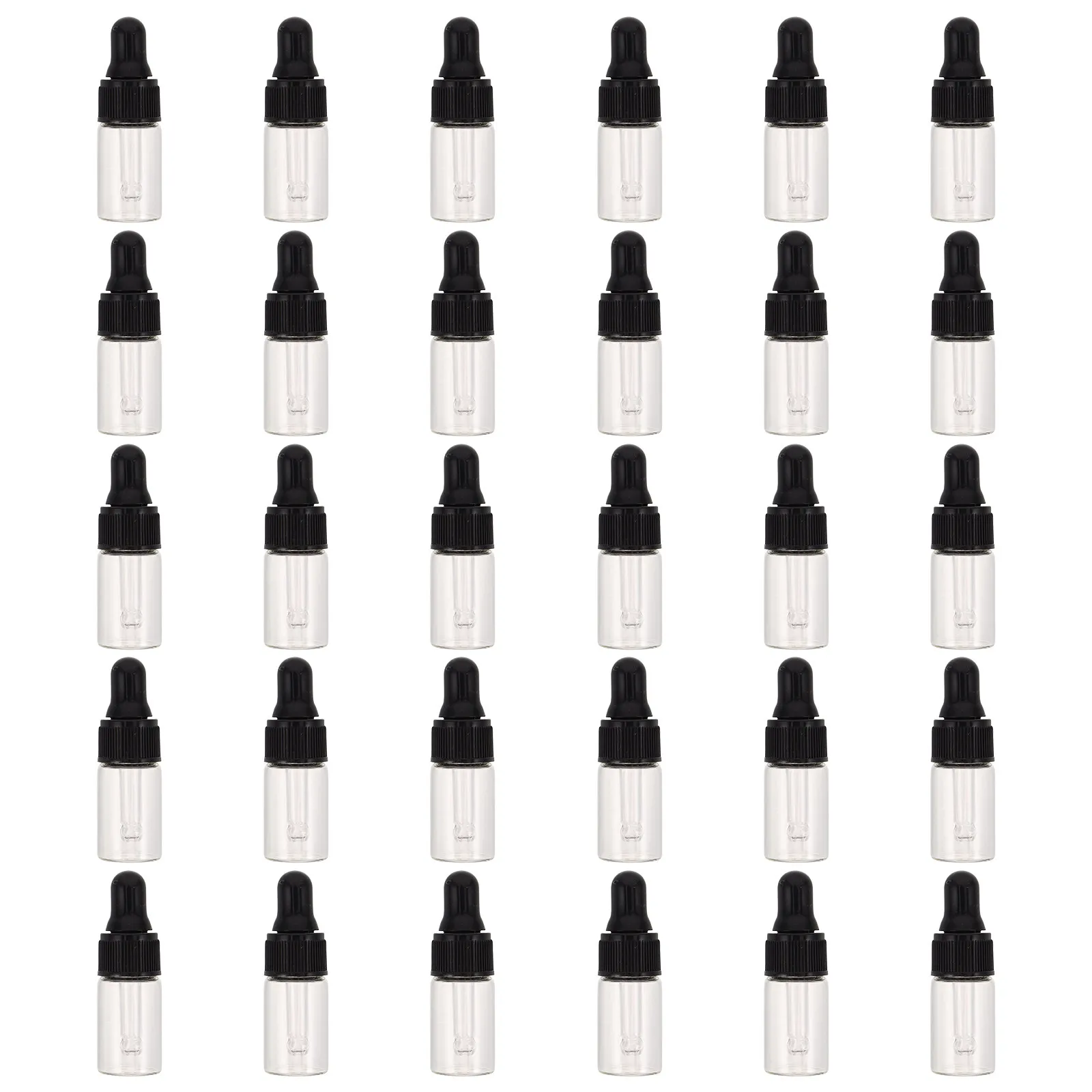 30pcs-essential-oil-dropper-bottles-mini-clear-glass-vials-black-cap-travel-liquid-sample-containers-aromatherapy-liquid-dropper