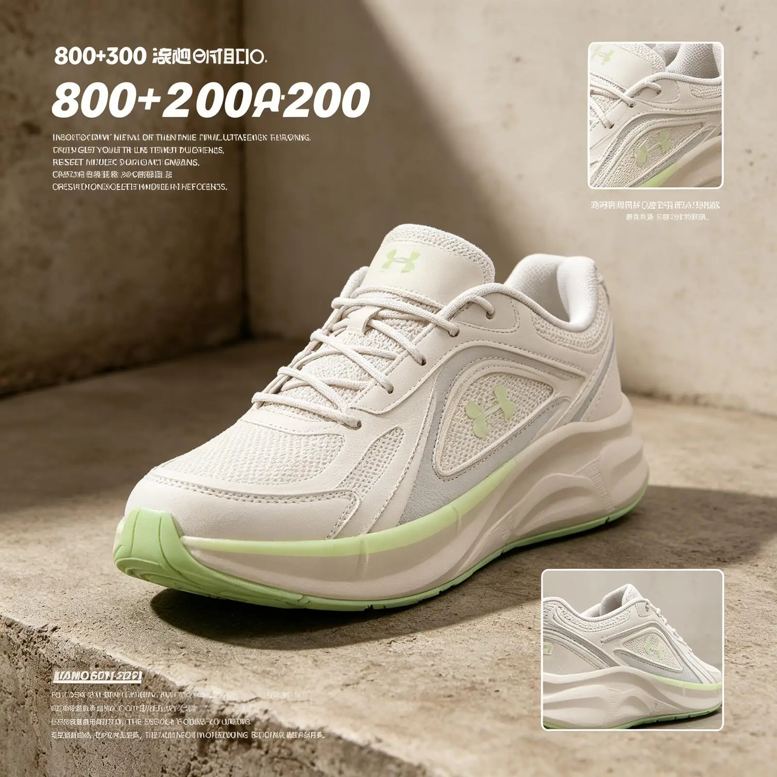 New Under Armour Men's And Women's Couple's Sports Shoes, Running, Fitness Training, Cushioning, Comfortable 6010491-279