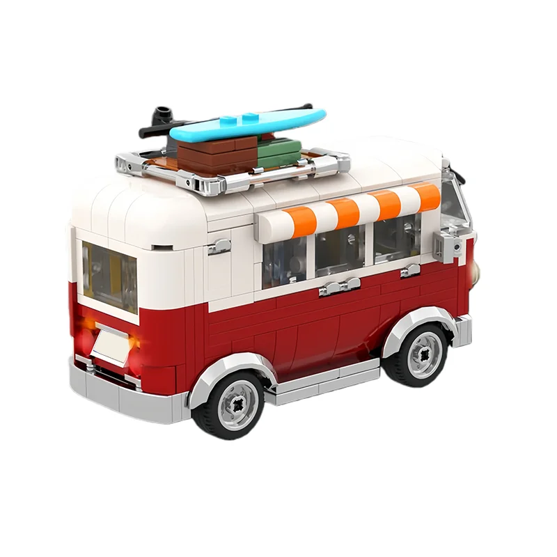 397 pièces – Station de transport MOC – Blocs de construction modulaires personnalisables – Modèle simple et populaire – Jouet créatif DIY pour enfants – Cadeau de festival