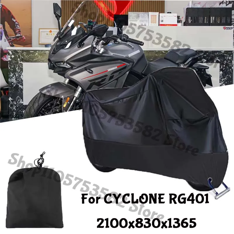 Motorcycle Full Covers For CYCLONE RG401 Car Outdoors Sun Protection Dust No Ear Thickened Oxford Clothcover Accessories