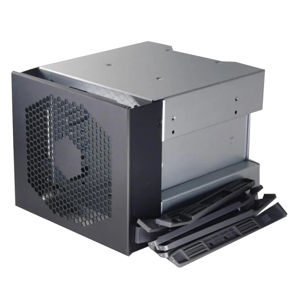 Support de Cage de disque dur HDD actif à 4 baies, grande capacité, 5 pouces, 3 x baies de disque optique vers disque dur SAS SATA de 3.5 pouces, caddie