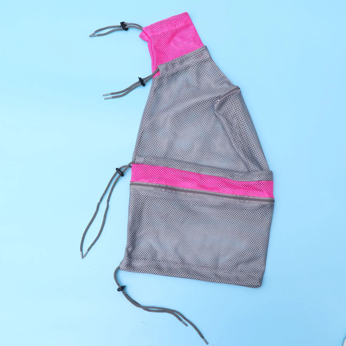 

Cat Grooming Bag 5 Pull Rope Wide Opening Mesh Bathing Bag for Cats Up to 18Lbs Tough Breathable Split Design for Grooming Nail