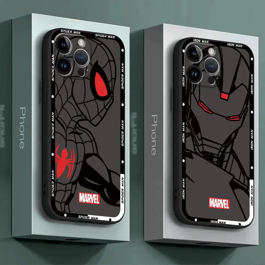 Spider Iron Man Venom Deadpool Phone Case for Google Pixel 8a 6 Pro 7 Pro 6a 7a 8 Pro Silicone Armor Cover Cases